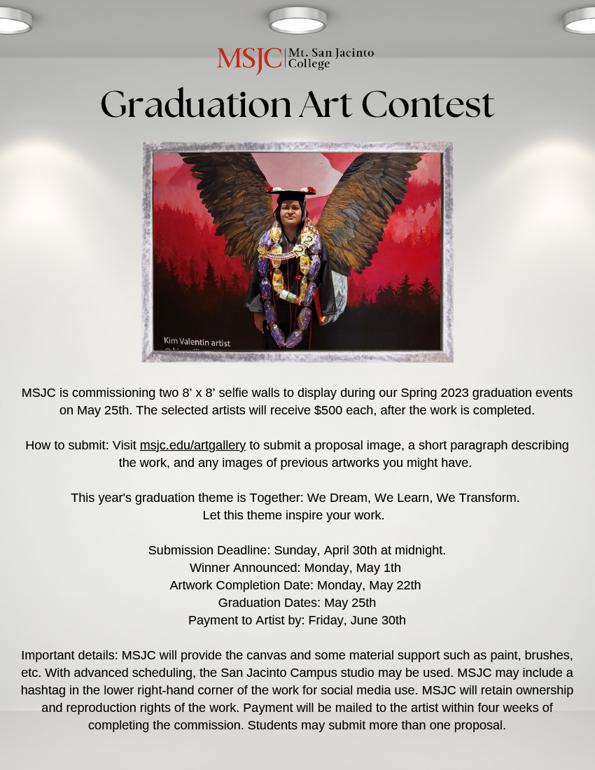 Graduation Art Contest flyer