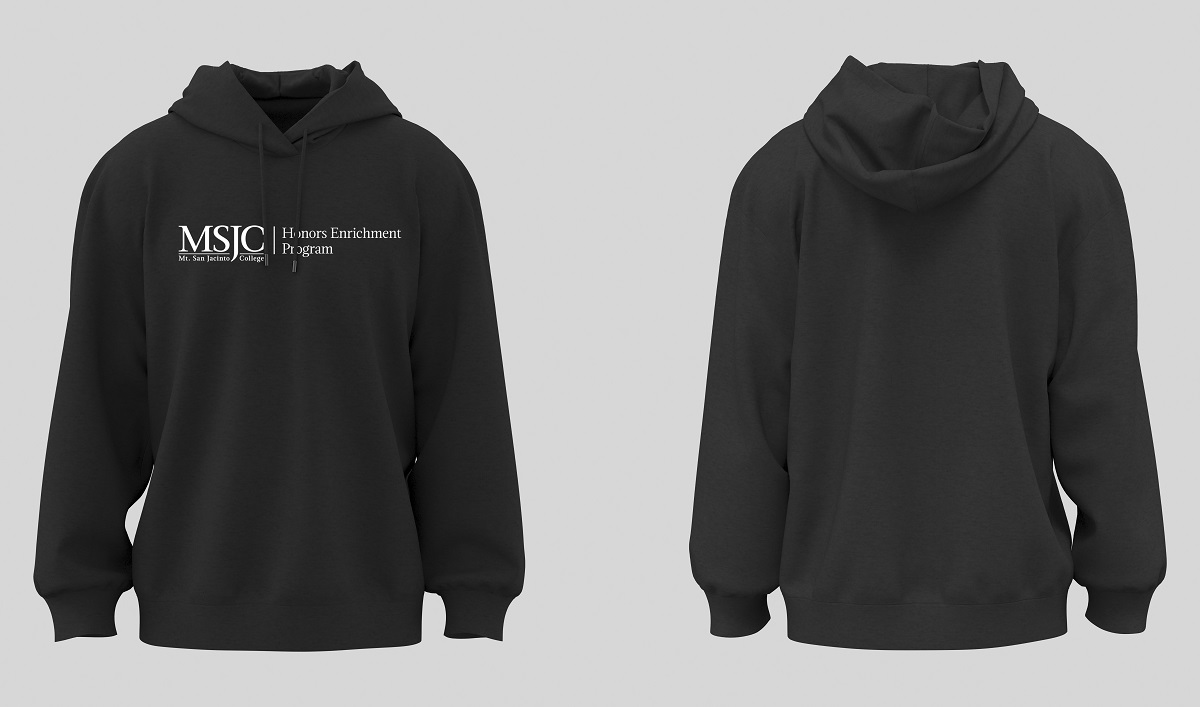 black hoodie logo only