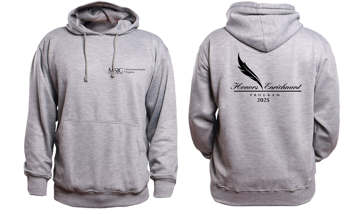 gray hoodie