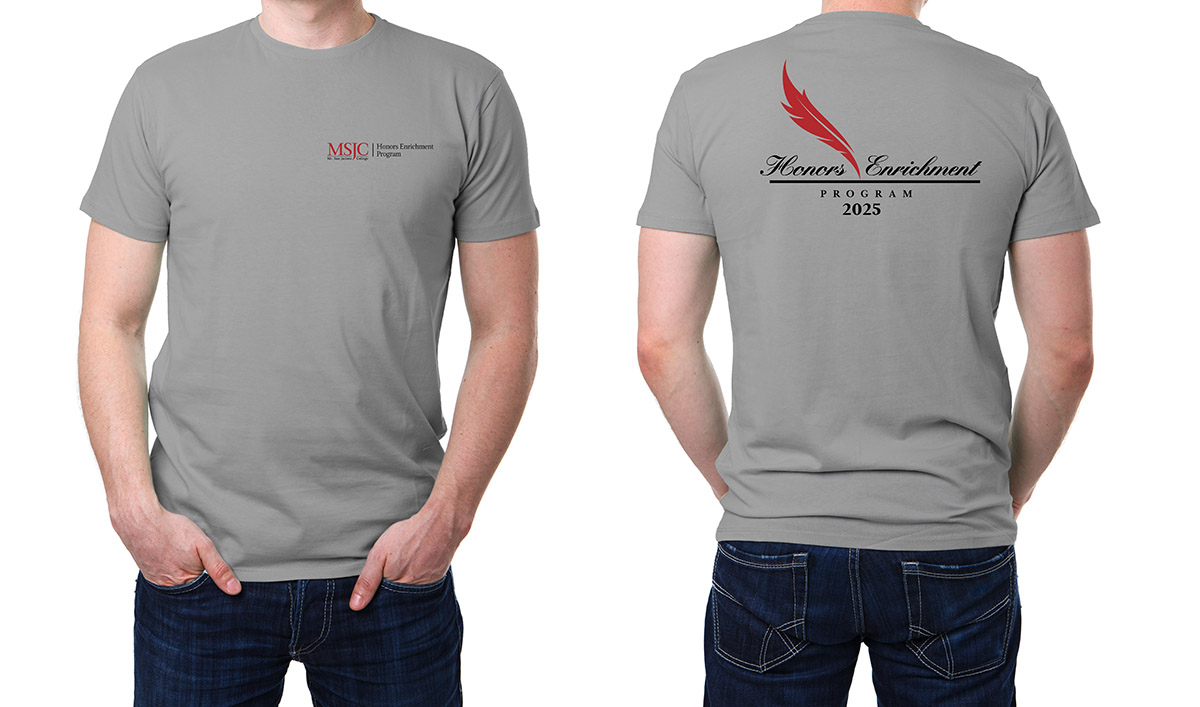 gray t-shirt