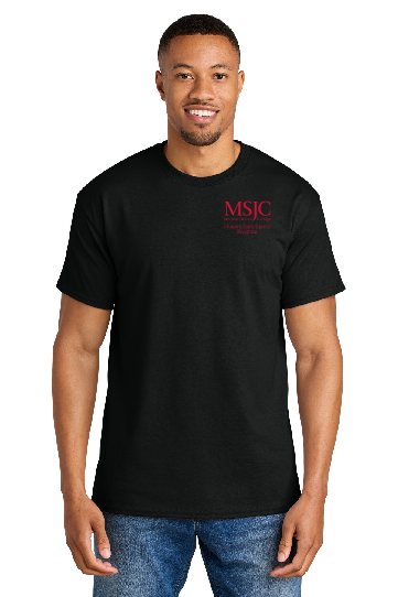 black t-shirt front