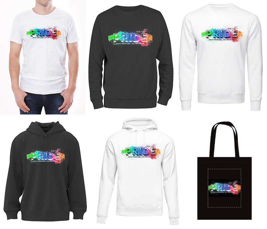 Pride apparel - Eagles spread love