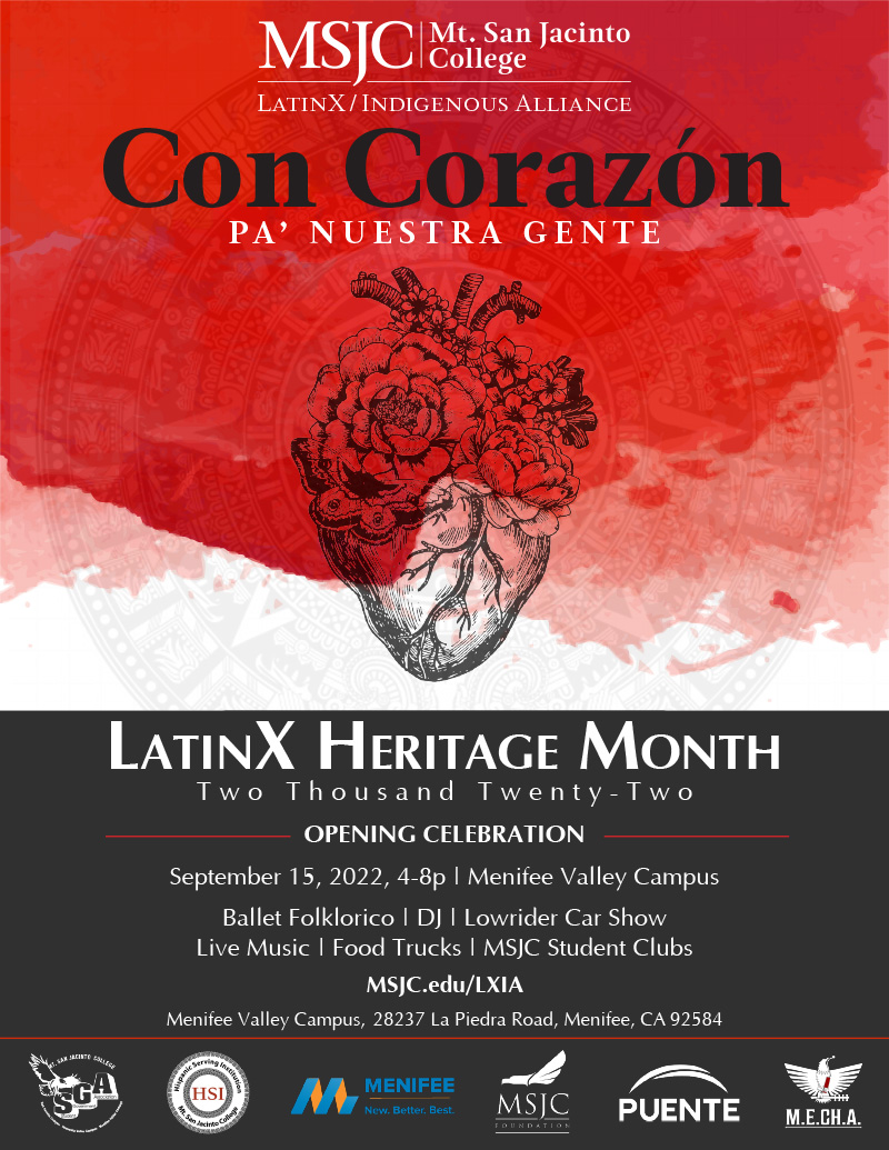 MSJC Kicks Off LatinX Heritage Month with Opening Celebration Event