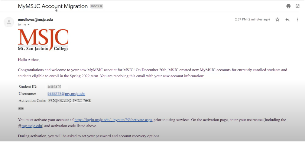 mymsjc email