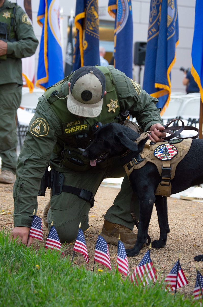 Riverside County Sheriff's Deputy Hughes and his K-9 partner
