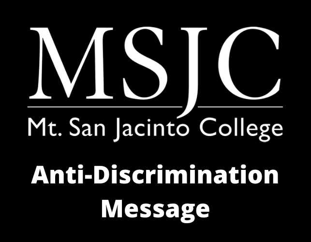 A Message from Dr. Roger Schultz: Anti-Discrimination at MSJC