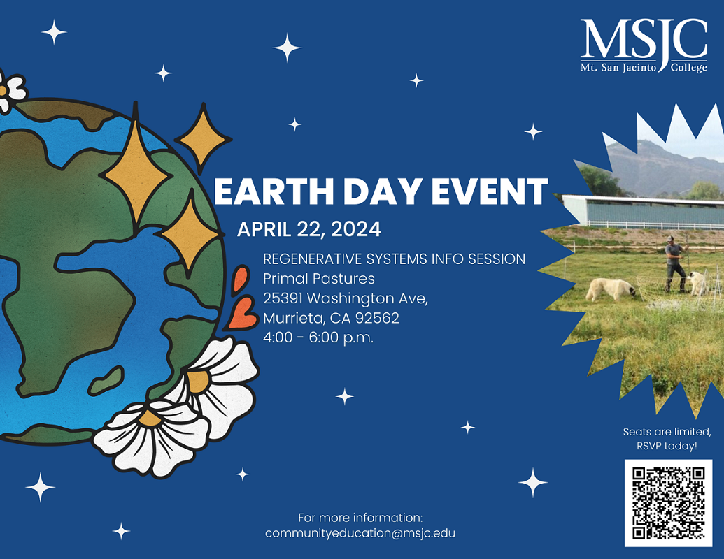 MSJC Earth Day Event - Regenerative Systems Information Session
