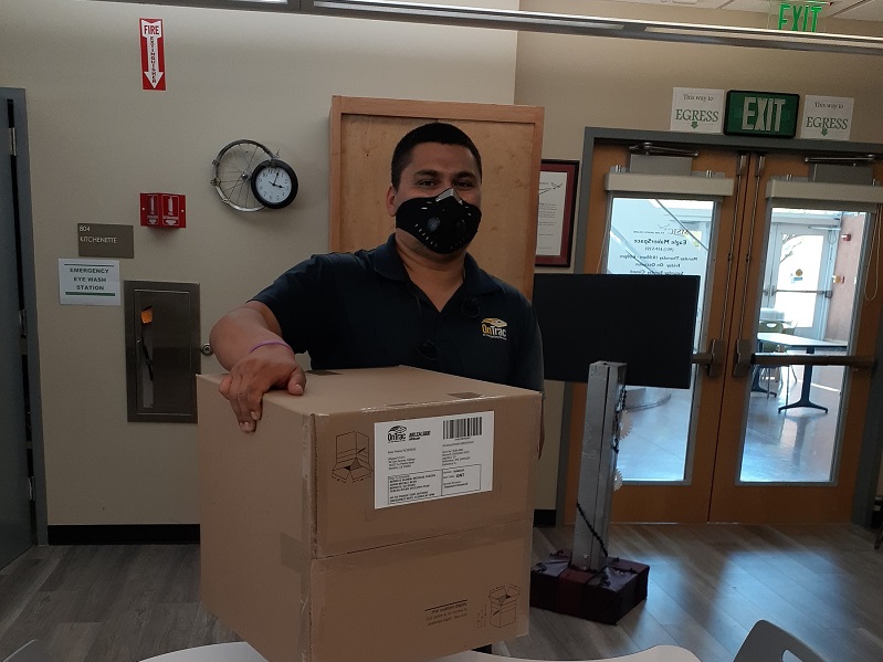 shipping face shields to local hospitals