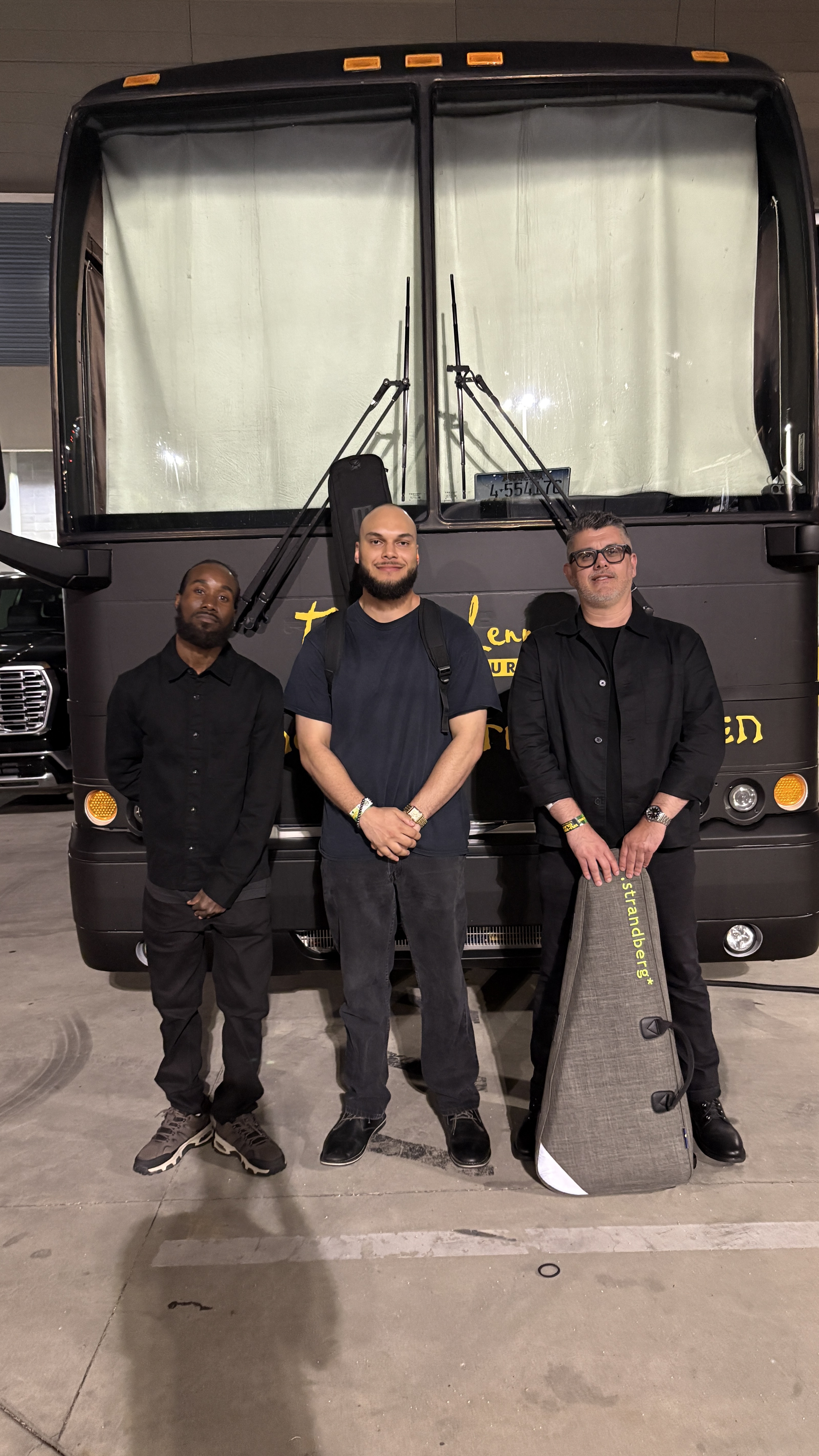SJC audio students Guy Reita and Barry Paschal, with Audio Technology Instructor Bob Bozonelos