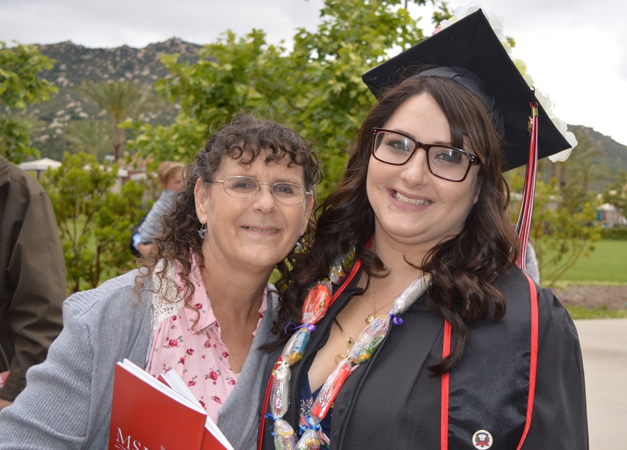 MSJC grad Shelby Walker with her mom Patrice