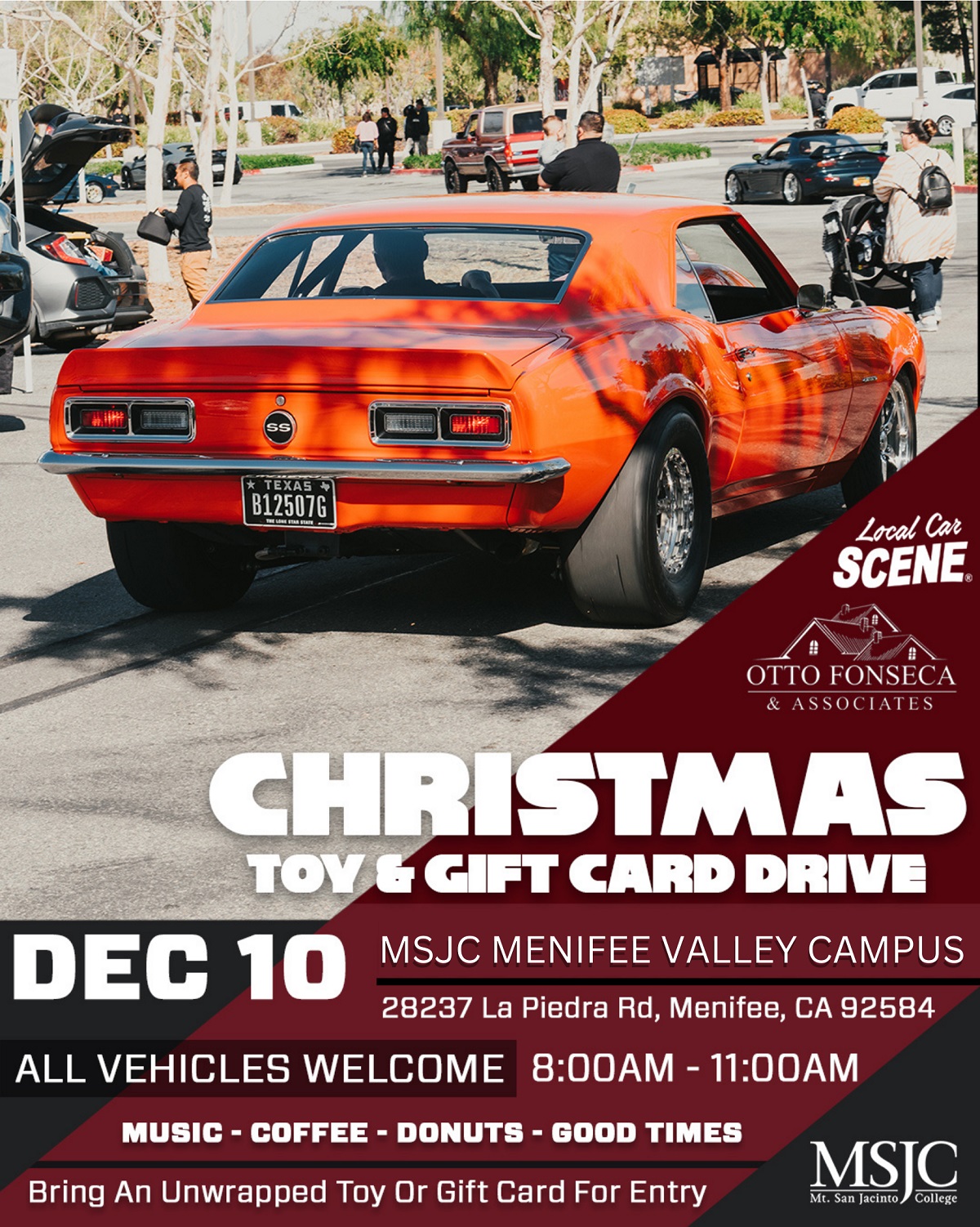 MSJC Teams Up with Organizations to Host Toy & Gift Card Drive this Saturday