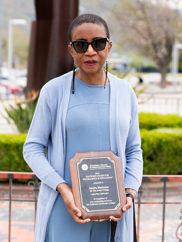 MSJC History Instructor Sandra Blackman Receives Hayward Award for Excellence in Education