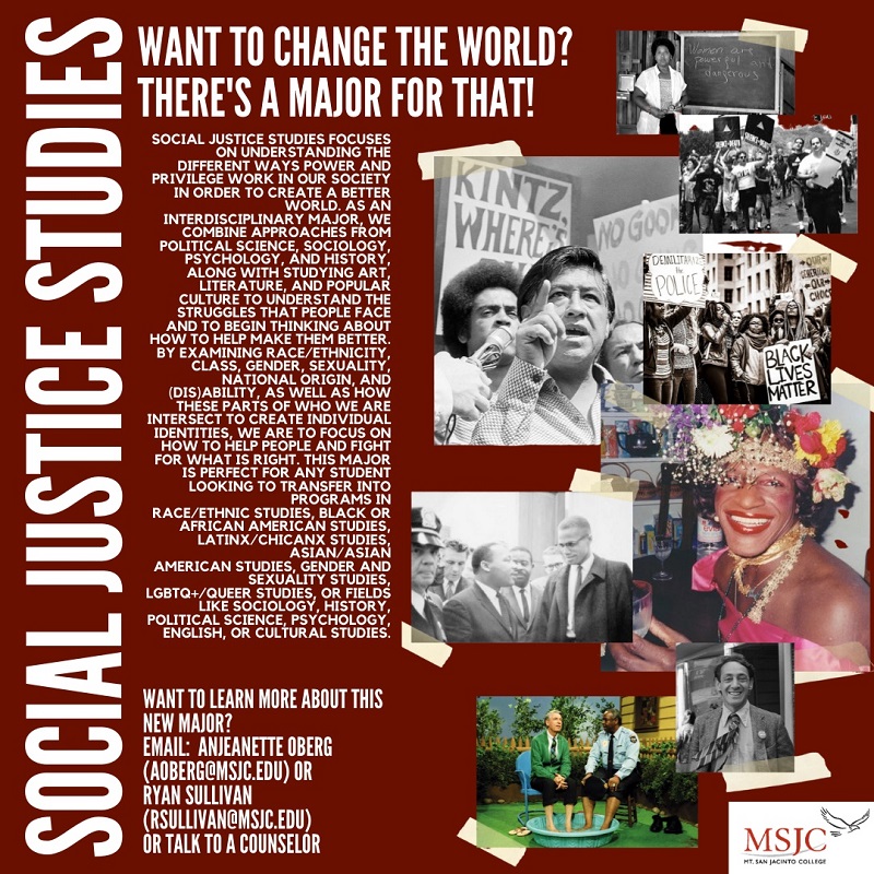 MSJC Offers New Major in Social Justice Studies