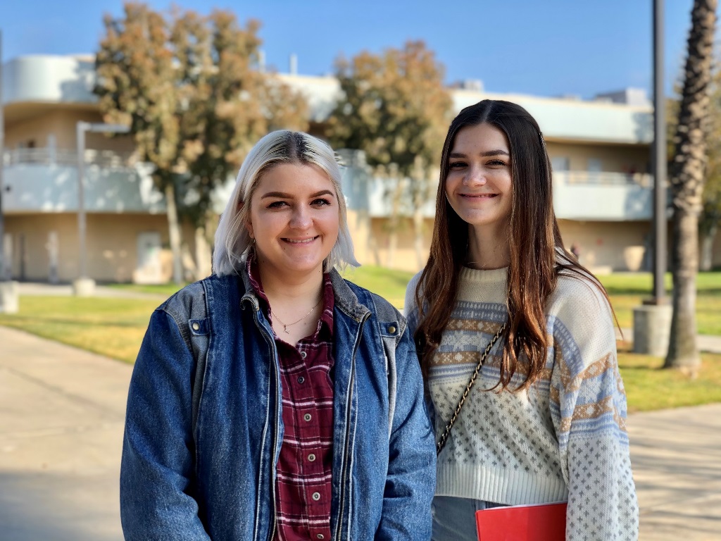 MSJC students Natalie and Lauren Van Jindelt of Hemet