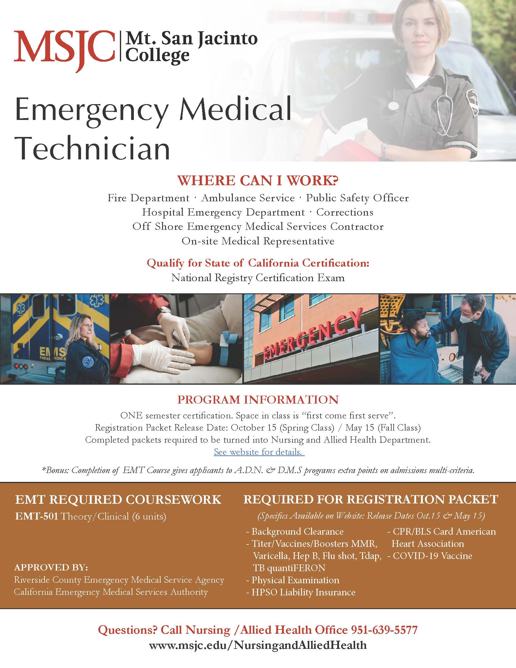 Emergency Medical Services Mt. San Jacinto College