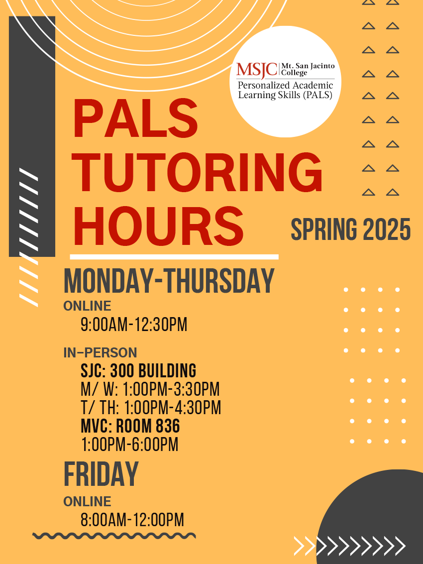 PALS tutoring hours
