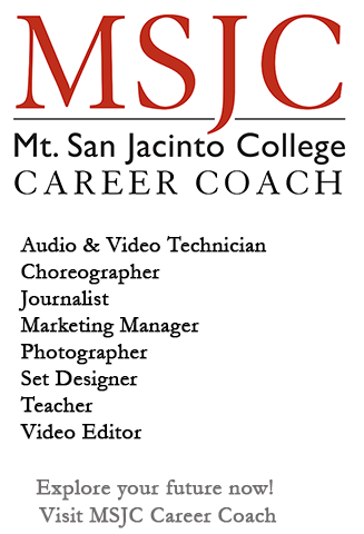 find a career.  Career Coach Audio Video tech, choreographer journalist marketing manager photographer set designer, teacher video editor