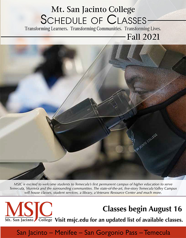 Enroll at MSJC Mt. San Jacinto College