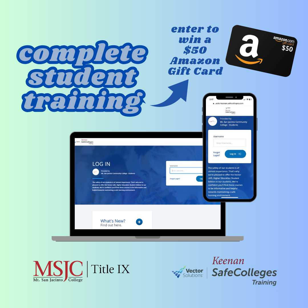 complete training and enter to win a $50 Amazon gift card