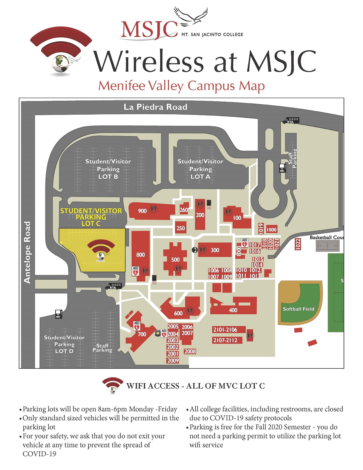 Menifee Valley Campus wireless access