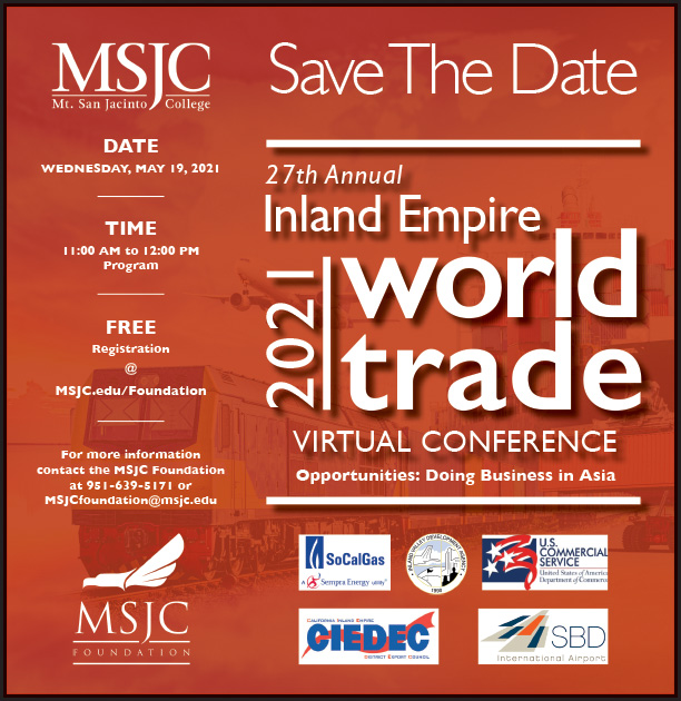 MSJC Hosts Virtual Inland Empire World Trade Conference